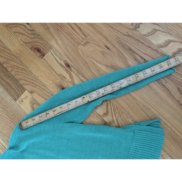 Eileen Fisher Green Linen Cardigan Size XS Open Front - Picture 7 of 7